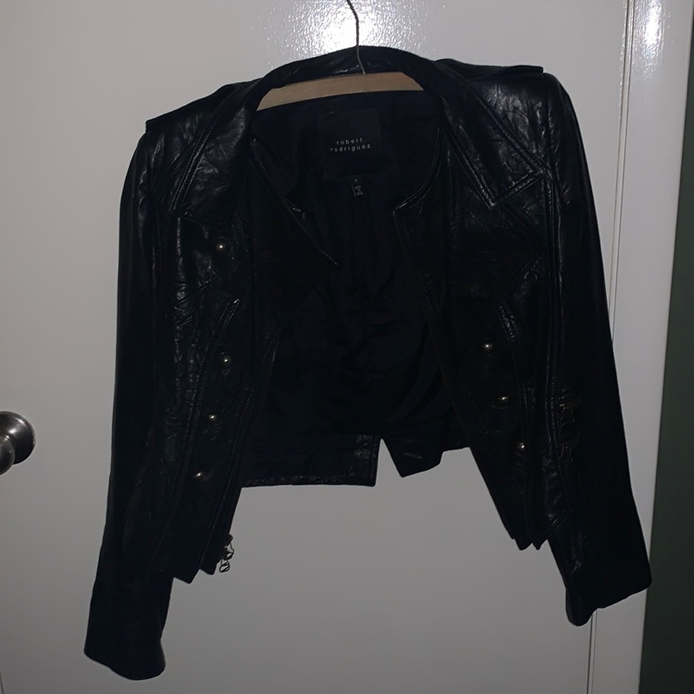 Robert Rodriguez Black Leather Marching Jacket 🖤🎺